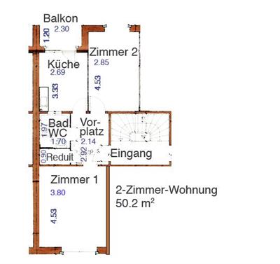 2 Zimmer zu vermieten